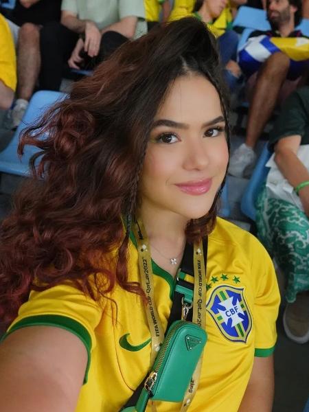 Maisa Silva vendo a Copa do Mundo no Qatar - Reprodução/Instagram