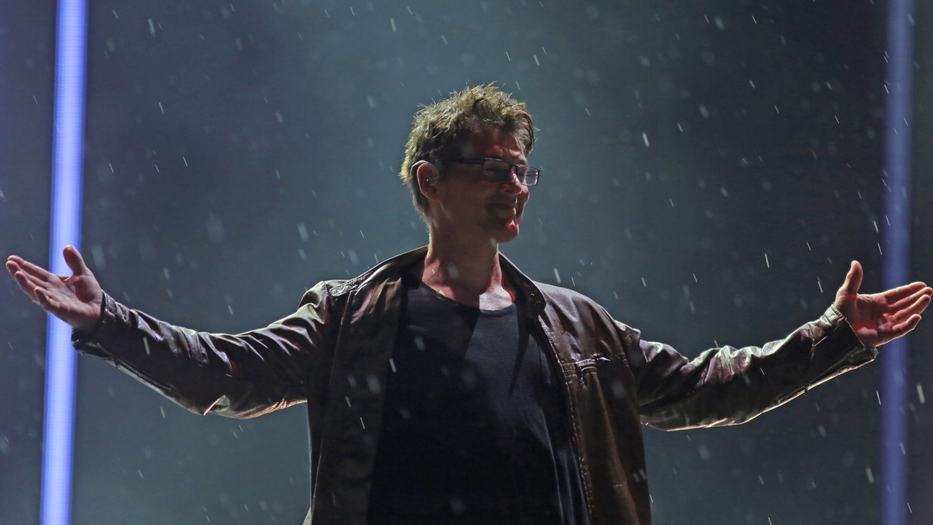 27.set.2015 - A banda norueguesa A-ha se apresenta no palco Mundo no último dia do Rock in Rio 2015 - Fernando Maia/UOL