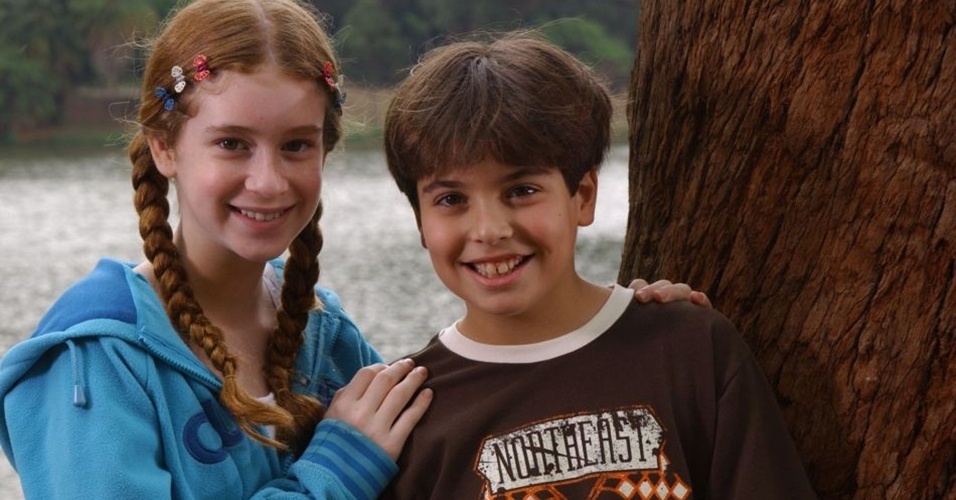 Marina Ruy Barbosa com Tiago Salomone na novela "Sete Pecados", de 2007. Ela era filha de de Clarice (Giovanna Antonelli) e Dante (Reynaldo Gianecchini) - Reprodução/Gshow