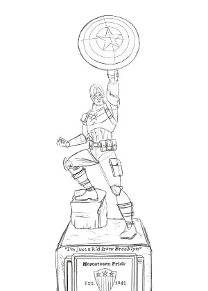 Capitão América ganhará estátua no Brooklyn, embora tenha nascido em Manhattan - Marvel/Divulgação