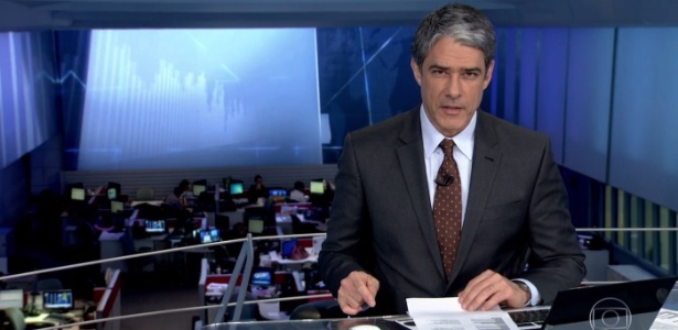 William Bonner apresenta o "JN" sem aliança após se separar de Fátima Bernardes - Reprodução/TV Globo