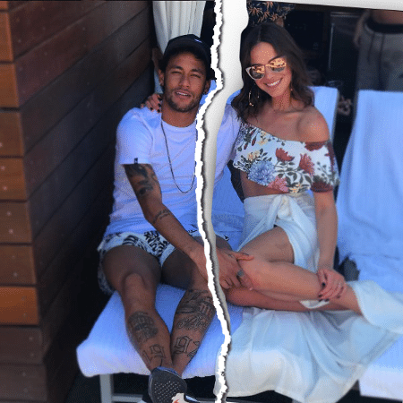 Bruna e Neymar terminaram o namoro pela terceira vez e pegaram os fãs de surpresas, já que tudo indicava que eles estavam bem apaixonados - Montagem UOL