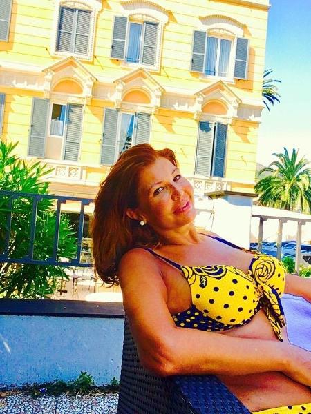 Roberta Close de maiô na Europa - Reprodução/Facebook - Reprodução/Facebook