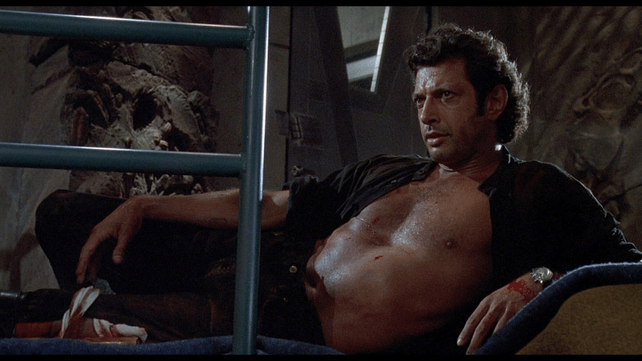 Jeff Goldblum em cena de "Parque dos Dinossauros" - Reprodução