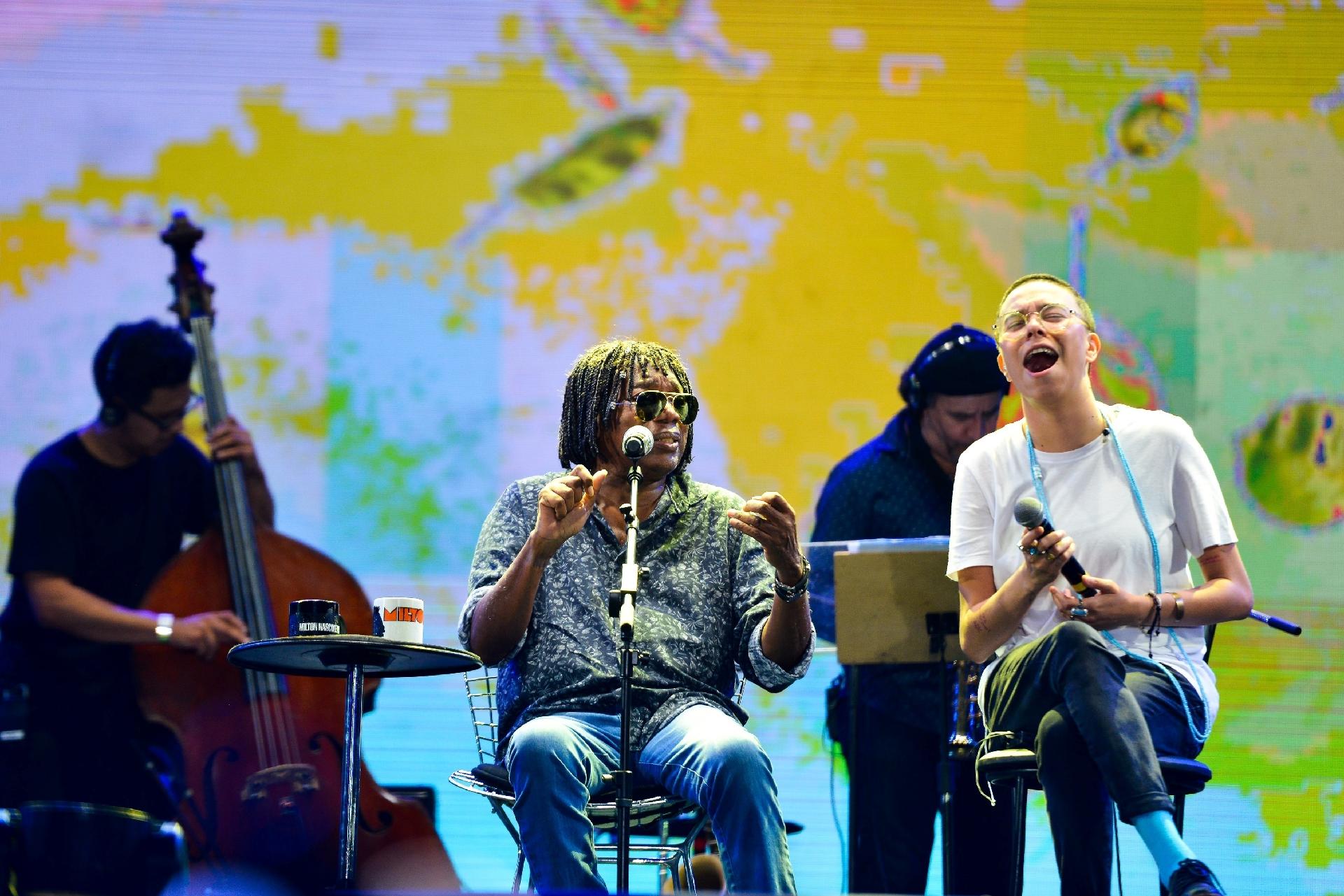 Milton Nascimento e Maria Gadú - Primeiro dia do Festival Virada Salvador 2019 - João Alvarez/UOL