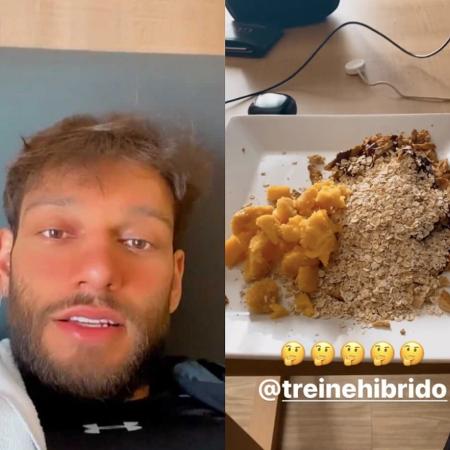 Lucas Lucco mostra dieta fitness nas redes sociais - Reprodução/Instagram
