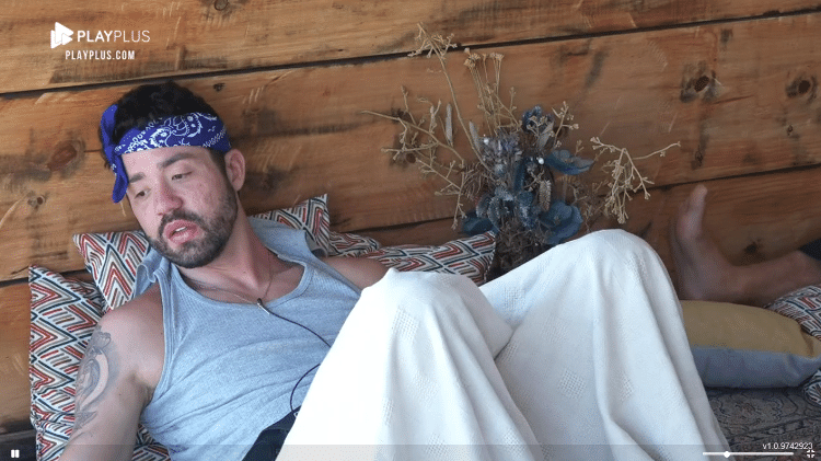 A Fazenda 2021: Rico critica jogo de Day e Aline - Reprodução/Playplus - Reprodução/Playplus