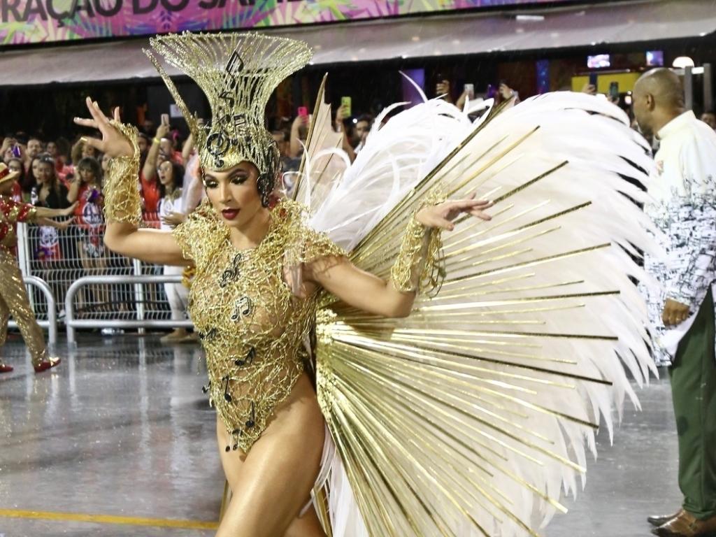 Desfile da Mocidade Alegre, segunda colocada no Grupo Especial - Cláudio Augusto/Ag.Brazil News