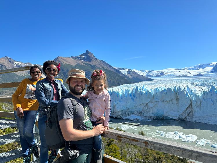 Na Estrada - Genro levou a sogra até o 'fim do mundo', no Ushuaia - Arquivo pessoal - Arquivo pessoal