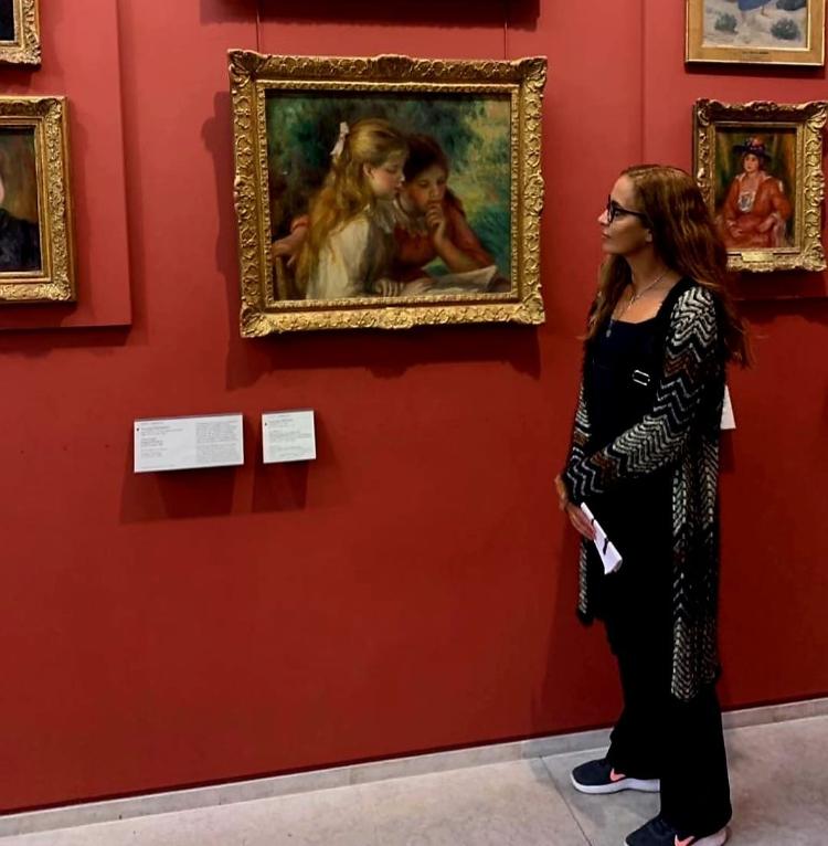 'La Lecture', de Renoir, no Museu do Louvre, em Paris - Arquivo pessoal - Arquivo pessoal