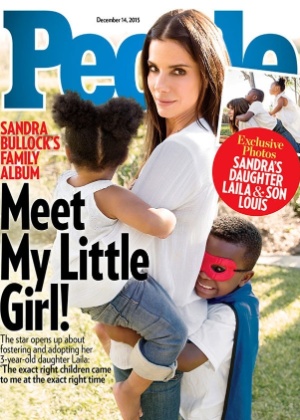 Sandra Bullock é capa da revista "People" com os filhos adotivos - Divulgação