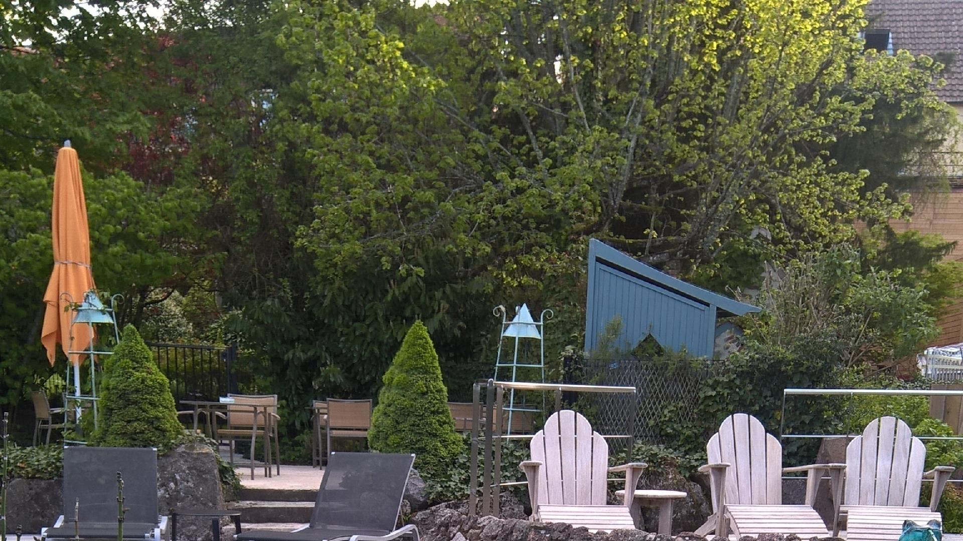 piscina do hotel Relais Bernard Loiseau - Arquivo Pessoal