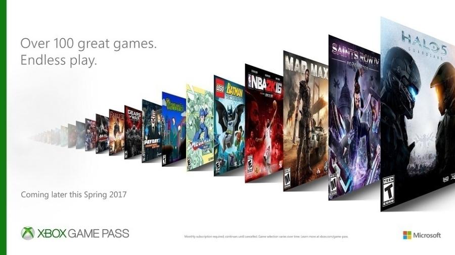 Serviço Xbox Game Pass promete ser o equivalente à Netflix na indústria de jogos eletrônicos - Reprodução