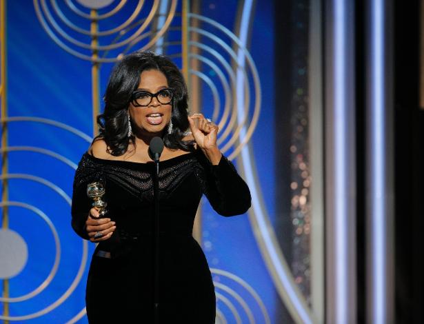 Oprah Winfrey fez um discurso emocionante no Globo de Ouro 2018 - Getty Images