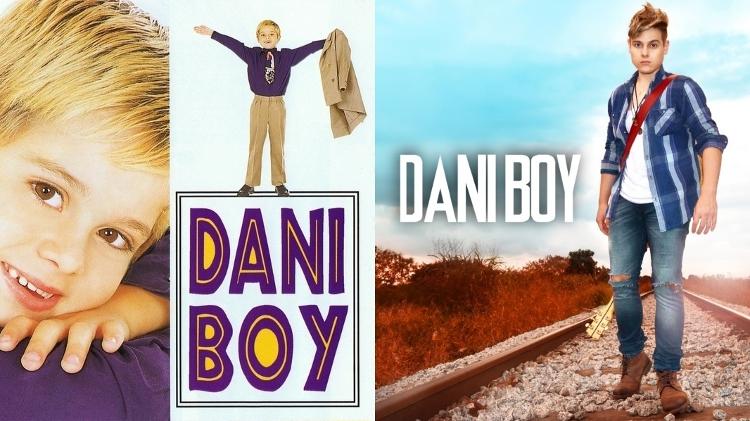 Primeiro CD de Dani Boy, lançado em 2001, e o atual EP, lançado em 2016 - Montagem/Divulgação - Montagem/Divulgação