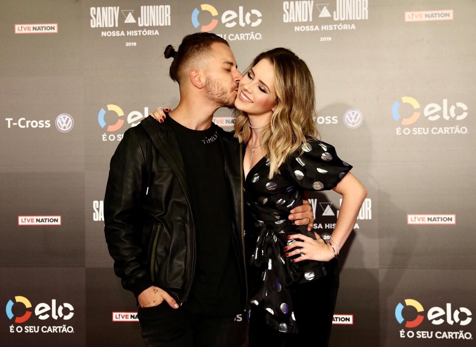 Sandy e Junior reuniram a imprensa hoje, no Allianz Parque, em São Paulo, para anunciar a turnê de reunião Nossa História - Mariana Pekin/UOL