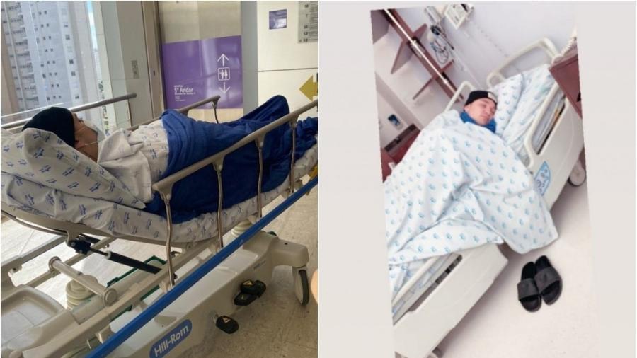 MC Gui surge em hospital e preocupa fãs por possibilidade de coronavirus - Montagem de fotos de reprodução/Instagram