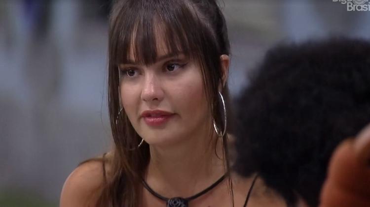BBB 21: Thaís chora após não ser escolhida para ir ao vip - Reprodução/ Globoplay - Reprodução/ Globoplay
