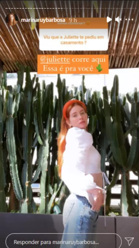 Story de Marina Ruy Barbosa - Reprodução/Instragram - Reprodução/Instragram