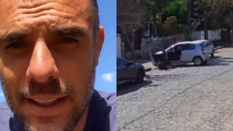 Ex-BBB Daniel Saullo é arrastado por carro - Reprodução/Instagram