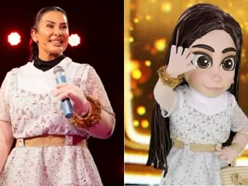 Cantar no Masked Singer foi tenso, diz Scheila Carvalho: 'Difícil competir'