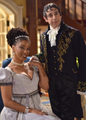 Adriana Lessa e Cássio Scapin como Condessa Catarina e Tozé, em "Escrava Mãe", substituta de "Os Dez Mandamentos"