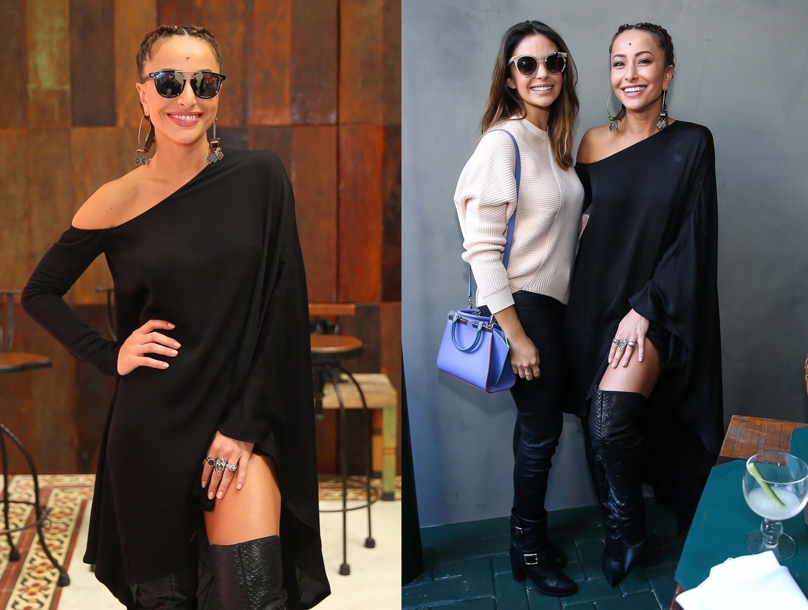 23.ago.2016- Sem sutiã, Sabrina Sato mostra boa forma em evento do método de treinamento TR2 em São Paulo. Carol Celico prestigiou a apresentadora da Record - Manu Scarpa/Brasil News