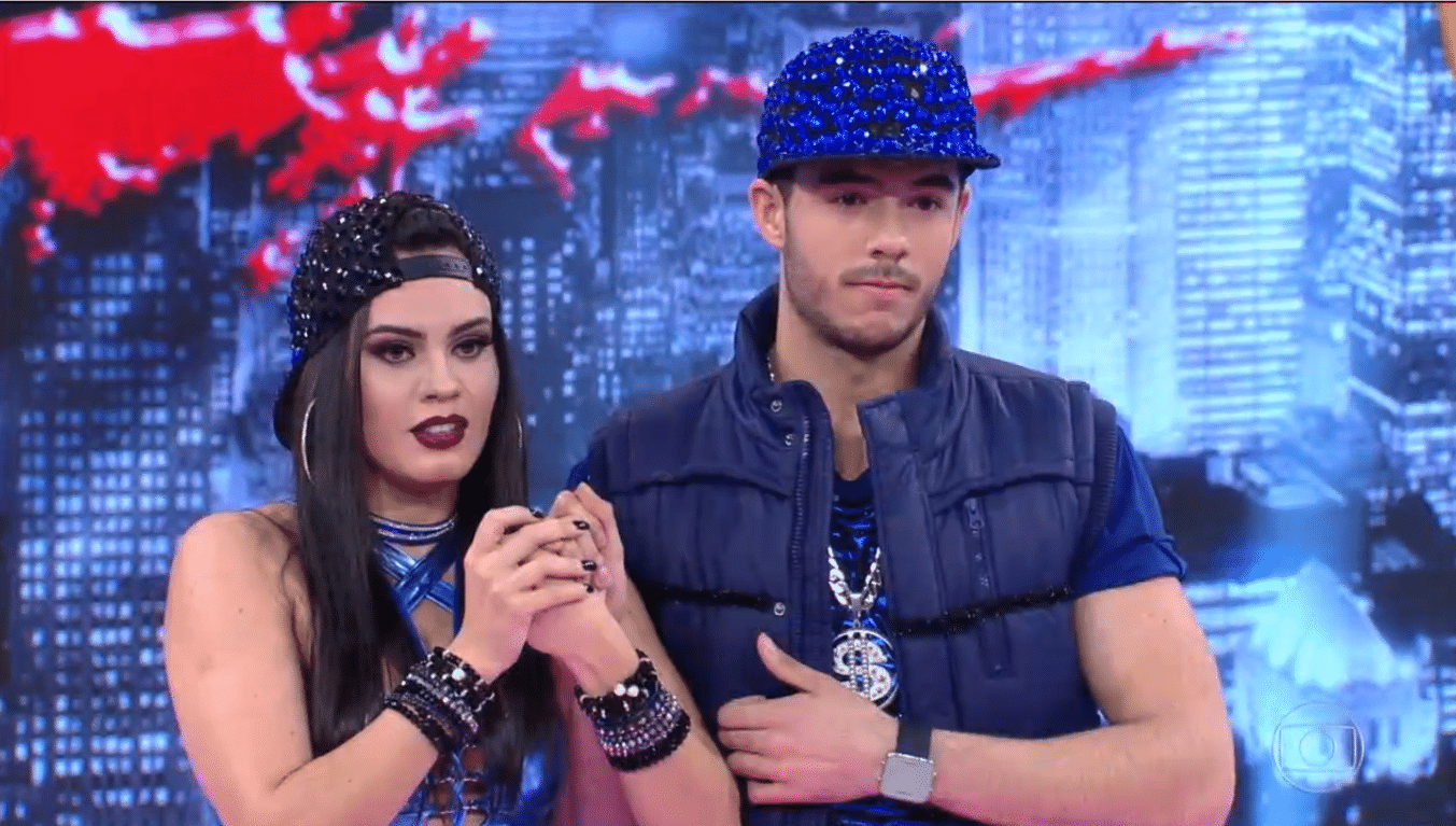 2.out.2016 - Leona Cavalli, Letícia Lima, Solange Couto, Valesca Popozuda e Sophia Abrahão dançaram o funk carioca acompanhadas por bailarinos profissionais --Lisandra Souto abandonou a competição depois de sofrer uma lesão na costela - Reprodução/TV Globo