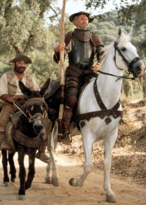 Cena do telefilme "Dom Quixote" (2000), dirigido por Peter Yates - Reprodução
