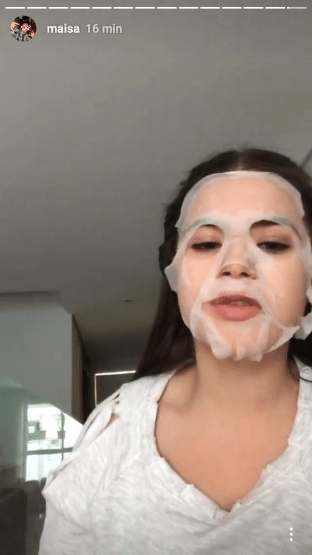 Maisa Silva usa máscara facial - Reprodução/Instagram