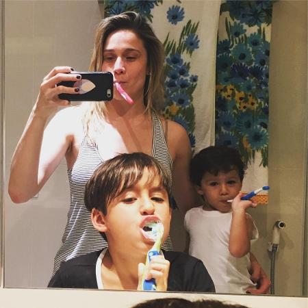 Fernanda Gentil com os filhos - Reprodução/Instagram