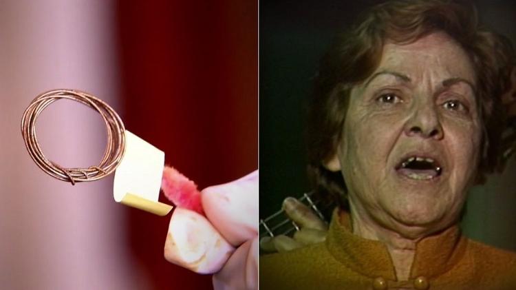 Aliança feita por Adoniran para a segunda mulher, Matilde, está entre as relíquias deixadas pelo sambista - Montagem/Reprodução/TV Globo - Montagem/Reprodução/TV Globo