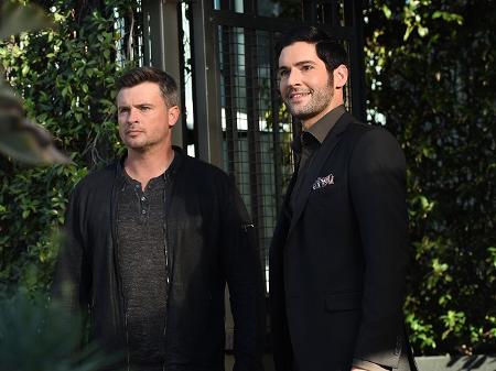 Tom Welling e Tom Ellis na terceira temporada de "Lucifer" - Divulgação
