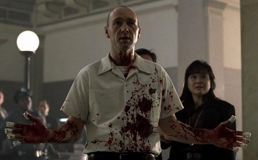 Kevin Spacey em cena de "Se7en - Os Sete Crimes Capitais" (1995) - Divulgação