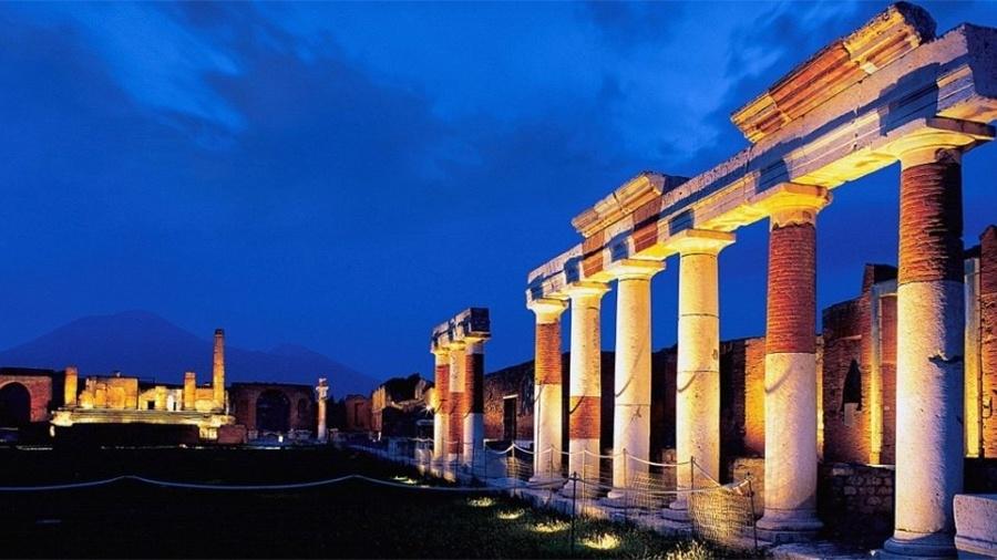 Ruínas de templo antigo da cidade de Pompéia (Itália)   - Gabriel Bouys/AFP