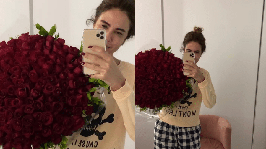 Luciana Gimenez ganhou buquê de admirador secreto após voltar de viagem de aniversário - Reprodução/Instagram/@lucianagimenez