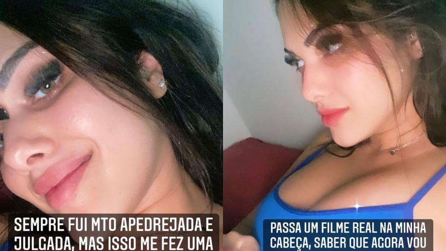 Emily Garcia rebate internauta em seus stories no Instagram - Reprodução/ Instagram @e_milygarcia