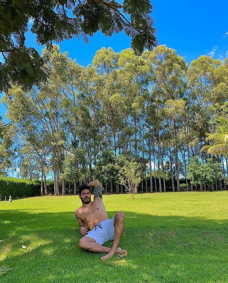 Quintal da mansão do sertanejo Rodolffo, do "BBB 21", em Goiânia - Reprodução / Instagram