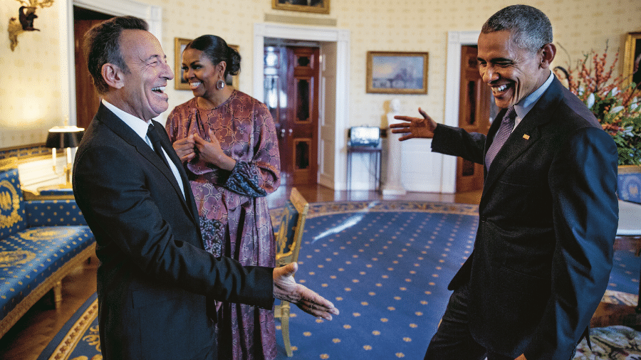 Bruce e Obama - Pete Souza/ Barack Obama Presidential Library