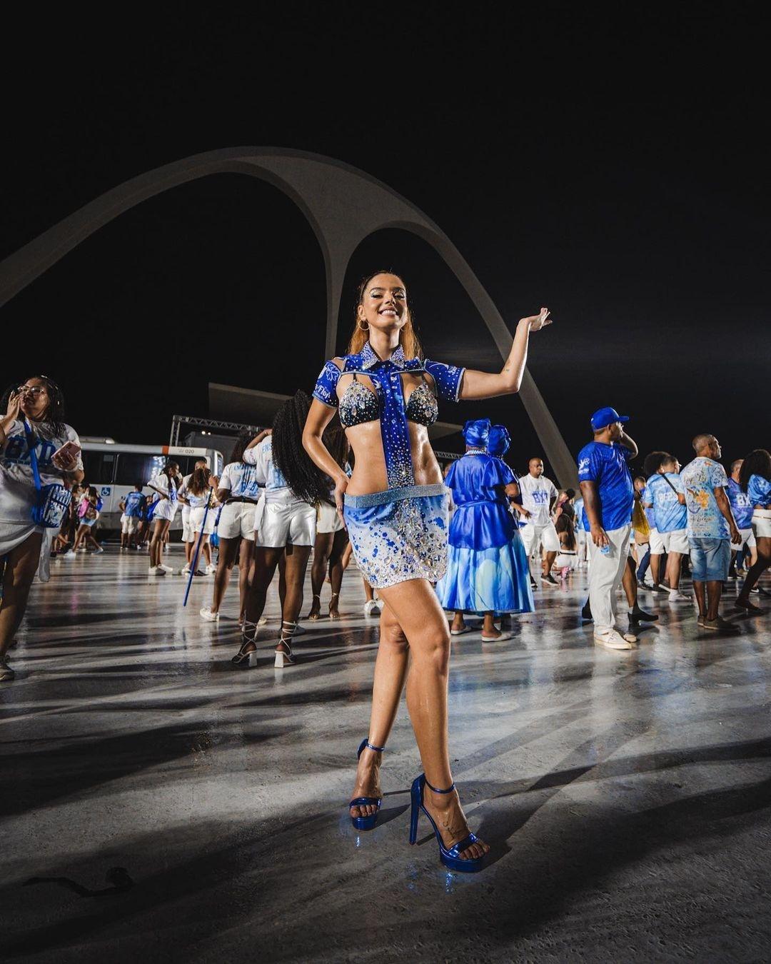 Carnaval 2023: Giovanna Lancellotti participa de ensaio técnico da Beija-Flor - Reprodução/Instagram