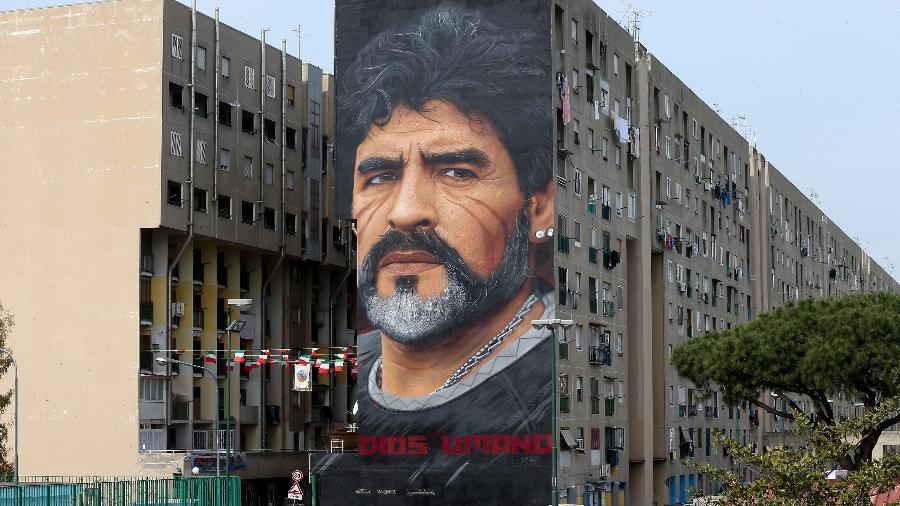 Mural de Maradona em Nápoles