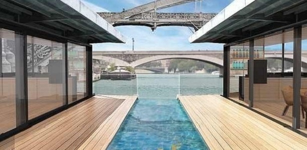 O hotel deve ter uma piscina de 15 metros de comprimento e 54 quartos - Divulgação/Off-Paris Seine