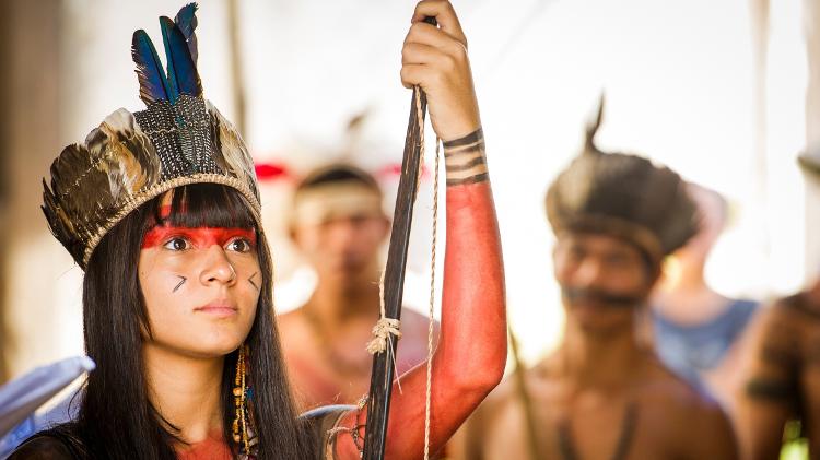 Giullia Buscacio é Jacira em "Novo Mundo" - João Miguel Júnior/TV Globo - João Miguel Júnior/TV Globo