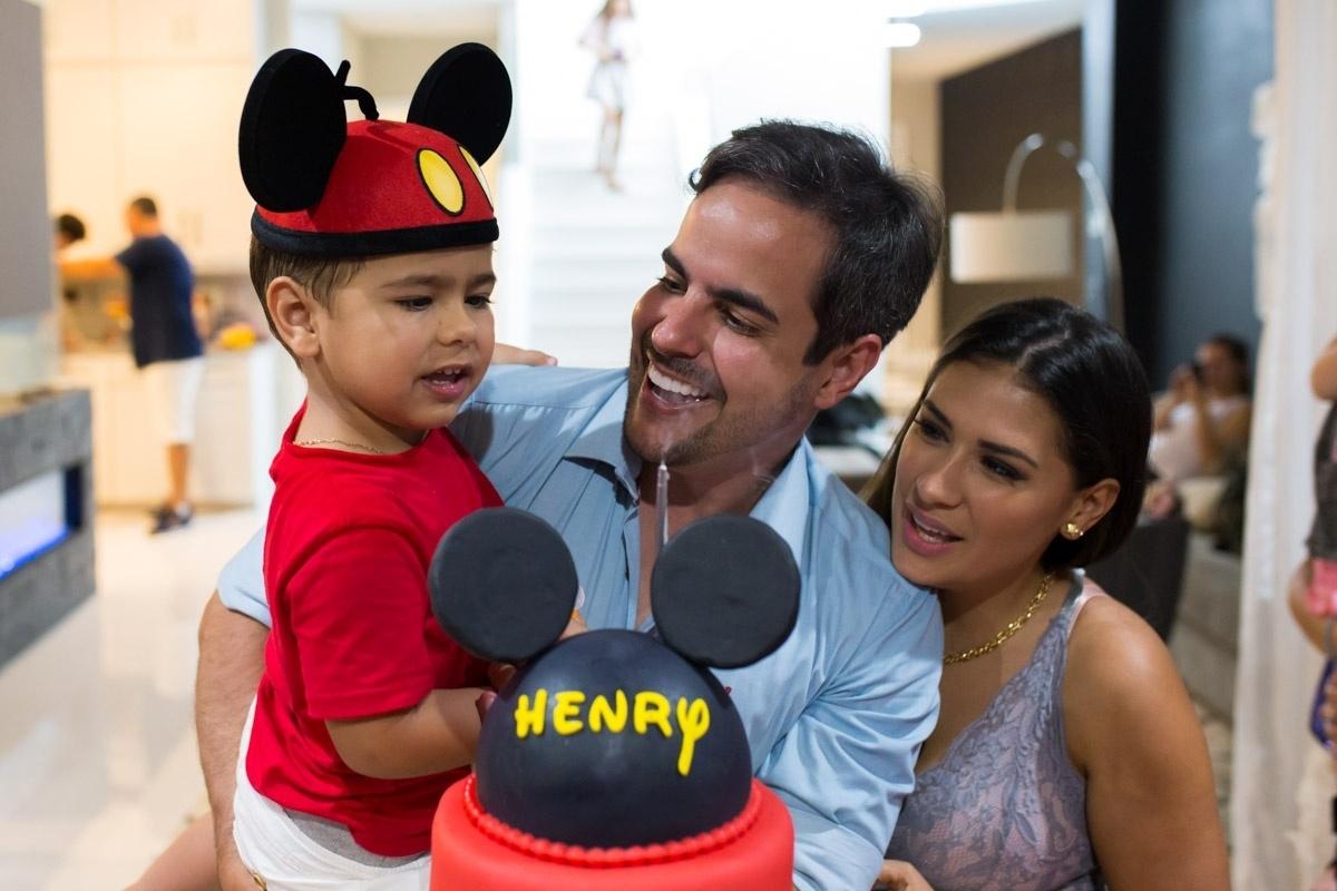 Henry, filho de Simone e Kaká Diniz, comemora três anos em festa em Orlando (EUA) - Diogo Alexandre/Brazil News Internacional