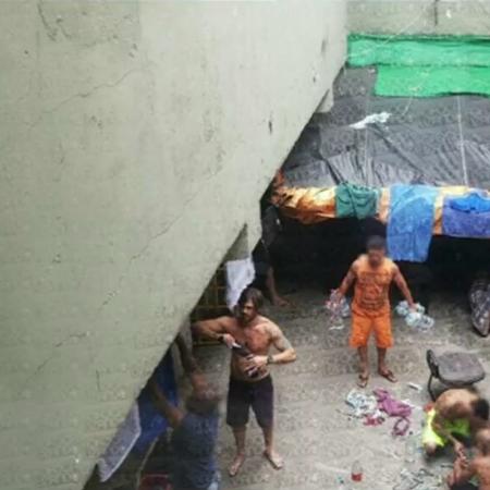 Imagem de Dado Dolabella preso no 33º DP, em Pirituba, zona oeste de São Paulo - Reprodução/SBT - Reprodução/SBT