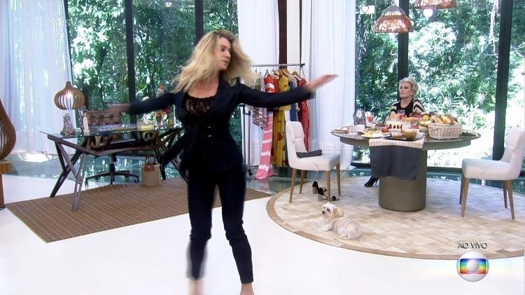 Leticia Spiller roda sem parar no "Mais Você" - Reprodução/TV Globo - Reprodução/TV Globo