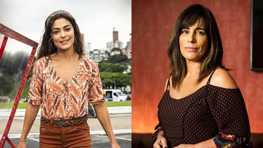 As atrizes Juliana Paes e Gloria Pires - Divulgação / TV Globo