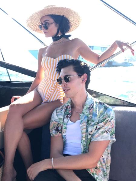 Vanessa Hudgens e Austin Butler, na Sardenha - Reprodução/Instagram