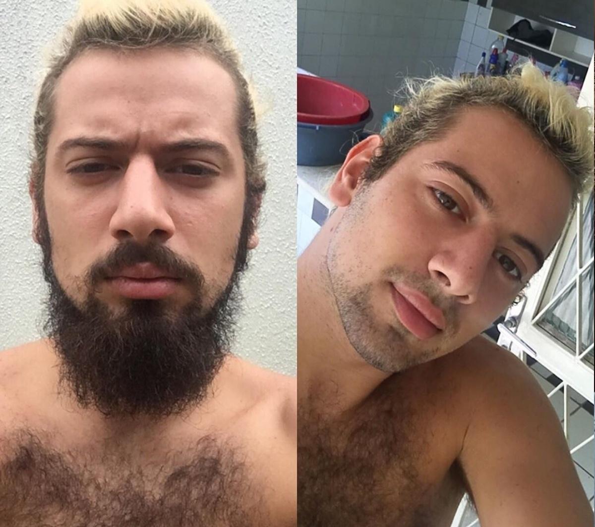 Cartolouco (apresentador) Ao fazer a barba, o apresentador se justificou: "Eu amo minha barba. Muito. Mas amo mais uma sociedade saudável, feliz e sem coronavírus" - Reprodução/Instagram