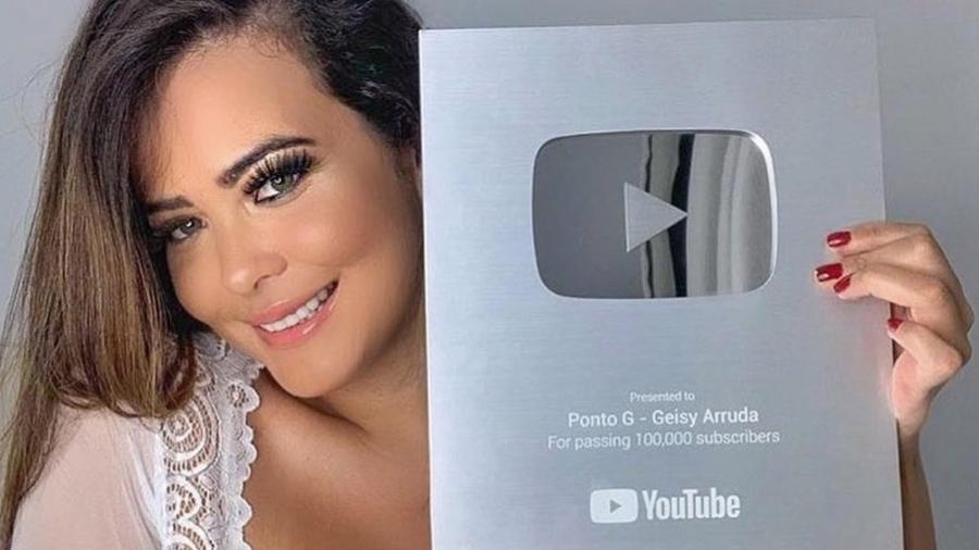 Geisy Arruda chega a 100 mil inscritos no YouTube - Reprodução/Instagram